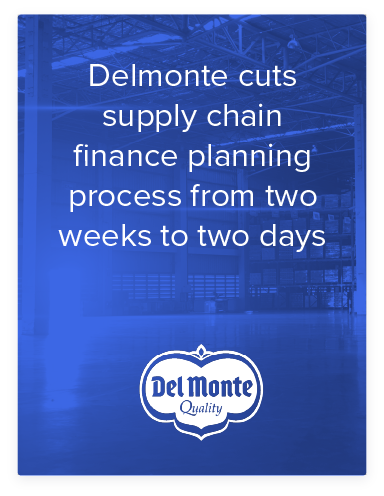 德尔蒙特将供应链财务规划过程从两周缩短至两天。